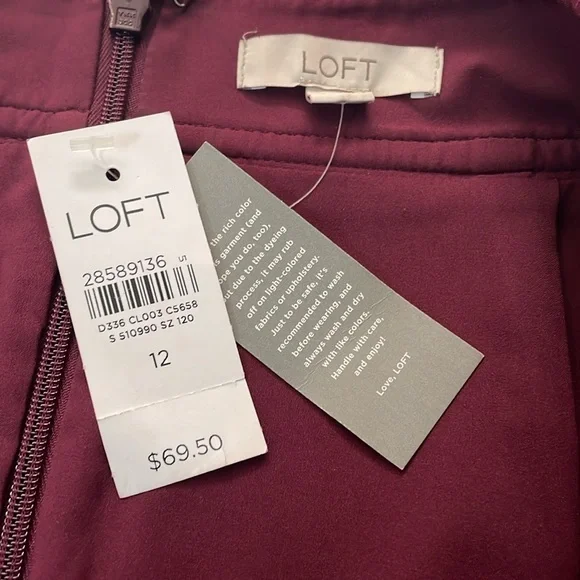 NWT -LOFT suede skirt - Size 12 - Picture 5 of 8